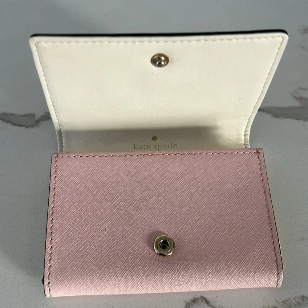 Kate Spade Mikas Pond Christine Light Pink Small Wallet Card Hokder